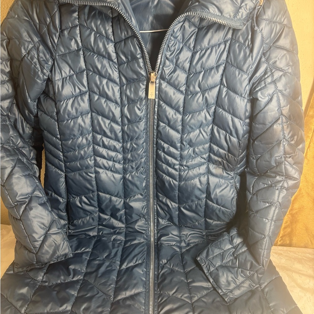 Kenneth Cole Women's Navy Quilted Puffer Jacket